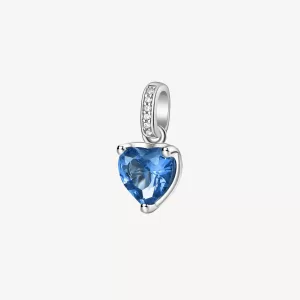 Charm Fancy Brosway FFB18 Argento 925 e Zircone cuore blu