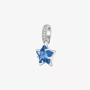 Charm Fancy Brosway FFB21 stella in argento e zircone blu